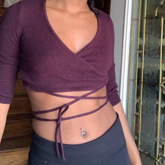 Wrap crop top - Picture 2 of 5